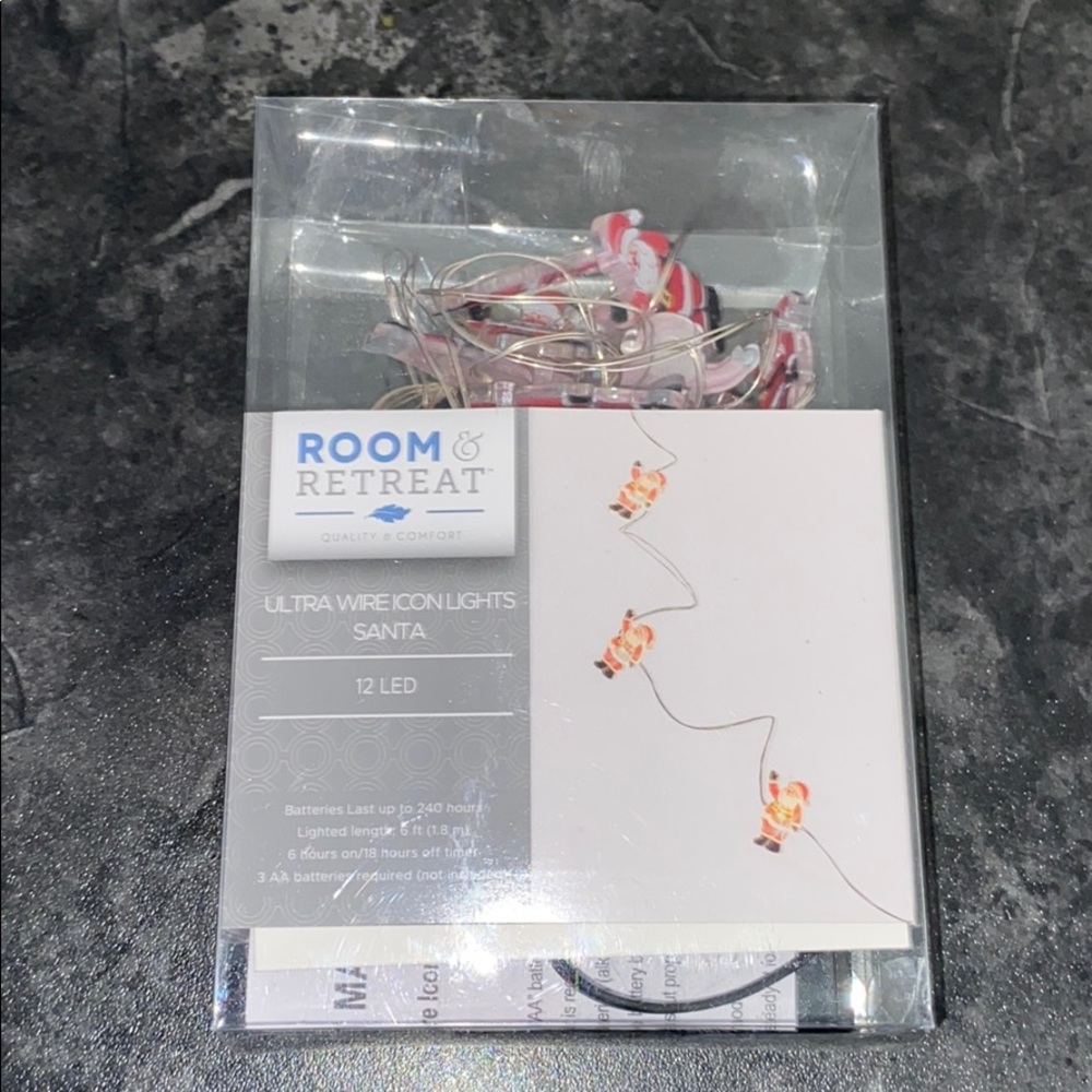 🎅🏻LED Ultra Wire Icon Lights Santa🎅🏻